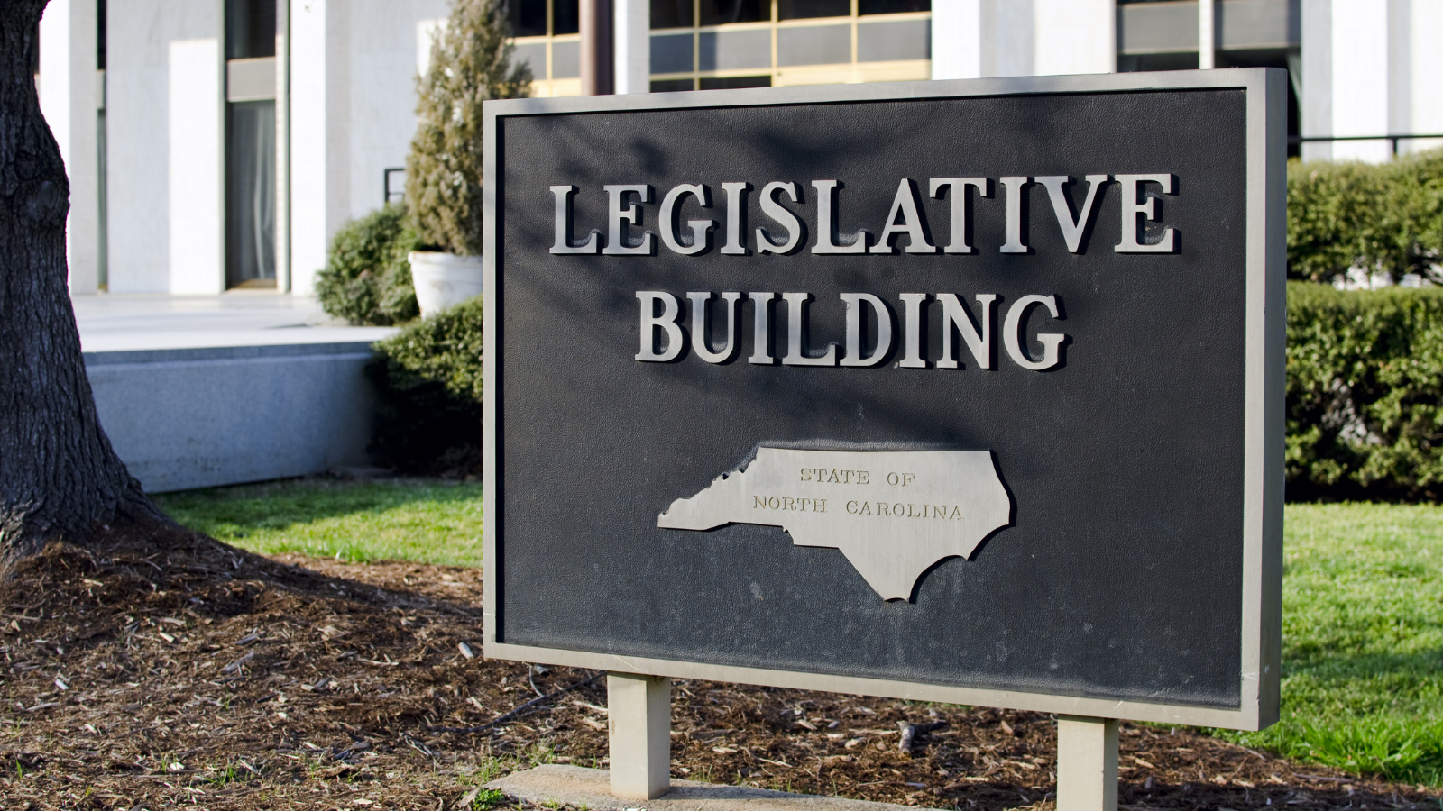 NC Legislative Building sign