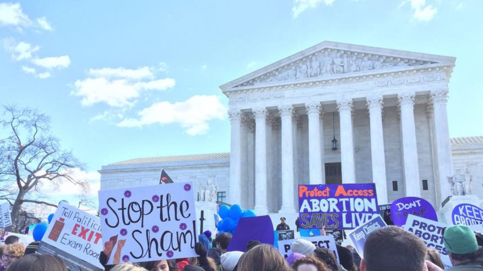 protesters outside supreme court